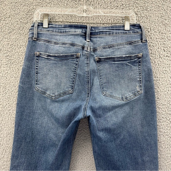 Silver Jeans Most Wanted Straight Crop Jeans Distressed Mid Rise Women's 31 x 27 - Picture 4 of 10